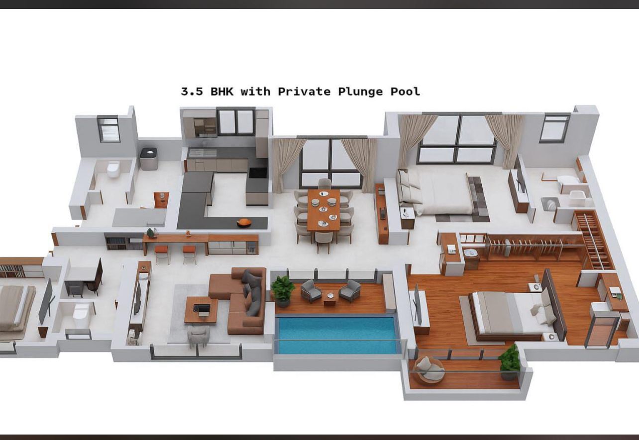 3.5 BHK Floor Plan